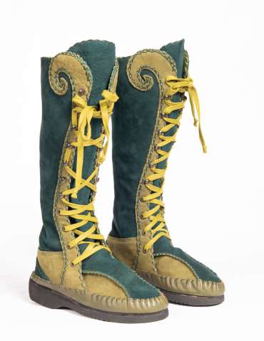 Green Satie Boots
